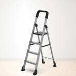 Asian Paints TruCare 4-Steps Ladder, Foldable Anti-Skid Feet with Double-Locking Technology Aluminium Ladder  (With Platform, Hand Rail)