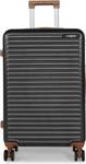 CARLTON LONDON Medium Check-in Suitcase (65 cm) 8 Wheels – Brixton – Grey