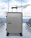 CARLTON LONDON Large Check-in Suitcase (75 cm) 8 Wheels – Soho – Silver