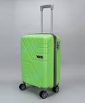 Kandel London Hard Sided PP 4 Wheel Spinners, Expandable Bag with Combi Lock(GT-GREEN) Cabin Suitcase 4 Wheels - 22 inch