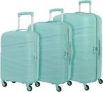 Kamiliant by American Tourister Hard Body Set of 3 Luggage 4 Wheels – (Small 55Cm |Medium 68Cm|Large79Cm)Combination Lock-Ryker – Blue