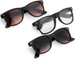 SRPM UV Protection Wayfarer Sunglasses (50)  (For Men & Women, Clear, Black, Brown)