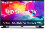 SAMSUNG 80 cm (32 Inch) HD Ready LED Smart Tizen TV with Bezel-Free Design | 300+ Free Channels | PurColor | Hyper Real Picture Engine | Triple Protection | SmartThings App Support | TV Key | Connect Share (HDD) | ConnectShare (USB 2.0)  (UA32T4380AKXXL)