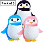 Flipkart SmartBuy ( Pack of 3 ) Penguin Toothbrush Holder/Brush Stand/Pen Holder/Kitchen/Bedroom Plastic Toothbrush Holder  (Multicolor, Wall Mount)