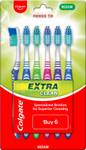 Colgate Extra Clean Toothbrush – Medium Medium Toothbrush  (Pack of 6)