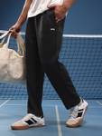 SLAZENGER Men Solid Black Track Pants