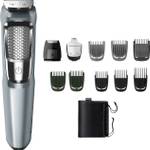 PHILIPS MG3760/33, 11 in 1 Multigroomer, Unique DualCut Tech Trimmer 75 min Runtime 9 Length Settings  (Silver)