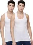 Dollar Pack of 2 Lehar Men Combed Cotton Round Neck Vest -Pack of 3- White Men Vest