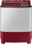 SAMSUNG 7.5 Kg Semi Automatic Top Load Washing Machine Grey, Red  (WT75B3200RR/TL)