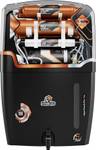 Kinsco Aqua Punch Pro Max 21 L With ISI Mark Ro+Uv+Uf+Tds Adjuster 21 L RO + UV + UF + TDS + ALK + Copper Water Purifier  (Black)