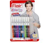 FLAIR Hi-Fashion Gel Pen (Pack of 10, Ink Color – Multicolor)