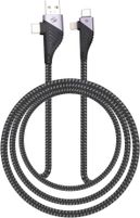 ZEBRONICS USB Type C Cable 2 A 1 m ZEB-UCLC65B (Compatible with Mobile, Tablet, Computer, Black, One Cable, USB Type C To USB Type C, 65 W)