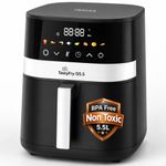 Inalsa Tasty Fry D5.5 ,1400W,Air Crisp Technology,Air fry,Bake,Ro…more