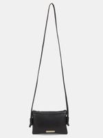 Caprese Nellie Crossbody Small Black Bag for Women Sling Bag (Black, 0.294 L)