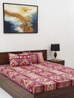 Steve and Anderson Microfiber Double Flat 160 TC Floral 1 Bedshee…more