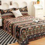 Story@home Microfiber Double Flat 240 TC Printed 1 Bedsheet with …more