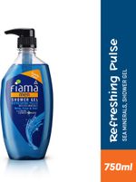 FIAMA Men Body Wash Refreshing Pulse Shower Gel, Fresh Looking Skin, Pump Bottle (750 ml)