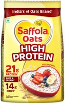 Saffola Oats High Protein -21g |High fibre | Instant rolled oats | Soft & Creamy Pouch (1 kg)