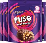 Cadbury Fuse Peanut & Caramel Filled Mini Treats Chocolate Bites (4 x 117 g)