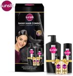 SUNSILK Shiny Hair Combo (Radiant Black Shine Shampoo+Condioner+S…more