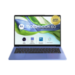 MOTOROLA Motobook 60 Full Metal 2.8K OLED (i5 14th Gen) Intel Core 5 Series 2 210H – (16 GB/512 GB SSD/Windows 11 Home) 14IRH10R Thin and Light Laptop (14 Inch, PANTONE Wedgewood, 1.39 kg, With MS Office)