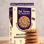 PurFerme Project Millets & Oats Gluten Free Breakfast | No Maida & Zero Refined Sugar Cookies Biscuit (240 g)