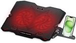 Ant Esports NC150 2 Fan Ergonomic Cooling Pad with Adjustable Height (Black)