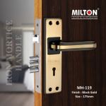 MILTON Iron Glossy Handlesets (Black, Gold)