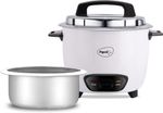 Pigeon joy (with ss lid) – 1.8 l (single pot) Electric Rice Cooker with Steaming Feature (1.8 L, White)