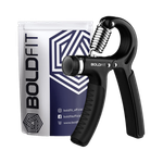 BOLDFIT Men Forearm Exercise Hand Grip/Fitness Grip (Black)