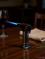 Mebil Plastic Gas Lighter (Black, Pack of 1)