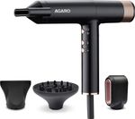 AGARO AGARO Royal BLDC Professional, Ionic technology, 110000 RPM, 3 Speed & 3 temp Setting Hair Dryer (2000 W, Black)