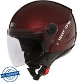 STUDDS Track Super Motorbike Helmet (Wine Red)