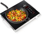 HILTON 2200 W Infrared Cooktop Touch Panel (Black, Radiant Infrared Cooktop With Digital Display, 3 Preset Modes)