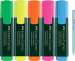 FABER-CASTELL Highlighter Set Of 5 With Xo Pen (Set of 5, Multicolor)