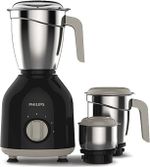 PHILIPS Daily Collection 750 W Mixer Grinder (HL7756/01 | 3 Jars | Black)