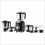Butterfly Ziera Chrome with Coarse Grinding Jar 750 W Juicer Mixer Grinder (Zeira Chrome | 6 Jars | Black with Chrome)