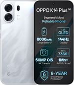 OPPO K14 Plus 5G (Star White, 128 GB) (6 GB RAM)