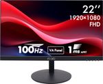 MarQ by Flipkart 55.88 cm (22 inch) Full HD VA Panel Monitor (22FHDMEQPUUB) (Response Time: 1 ms, 100 Hz Refresh Rate)