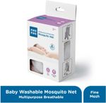 MeeMee Multipurpose Breathable Mosquito Net (White) Polyester Was…more