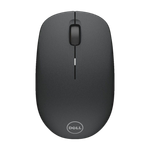 DELL WM126 Ambidextrous Optical Mouse 1000 DPI, Plug and Play (2.4GHz Wireless, Black)