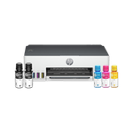 HP Smart Tank 210 Single Function WiFi Color Ink Tank Printer with 1 Extra Black Ink Bottle and Up to 8000 Black & 6000 Pages of Ink in box (5 Ink Bottles Included)