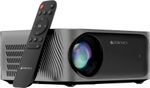 ZEBRONICS Zeb – Pixaplay 25 (7500 lm) Portable 1080p, 200-inch Screen Size, Quad Core, Auto Focus, Keystone, Obstacle Detection, Screenfit, Bluetooth, WiFi, HDMI-ARC, APP Support, Miracast Smart Projector (Metallic Grey)