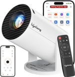 Lifelong Lightbeam Smart LED Projector, Android 14, 1080P & 4K HD Support, 4000 Lumens (4000 lm / 1 Speaker / Wireless / Remote Controller) Portable Projector (White)