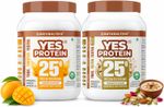 NATURALTEIN Fermented Yeast Protein Powder | 25g Protein Per Scoop | Vegan Plant Protein Plant-Based Protein (2 kg, Thandai, Aamras)