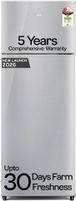 Godrej 223 L Frost Free Double Door 2 Star Refrigerator  with AI Powered 30 Days Farm Freshness Uniform 360 Cooling Inverter (Steel Glow, RF EON 244BN RI STEEL GLOW)