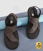 WOODLAND Men Outdoor Comfortable Lightweight Everyday Use Casual Sandal (Brown , 7)