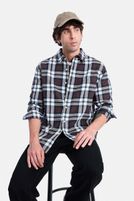 Snitch Men Regular Fit Checkered Button Down Collar Casual Shirt