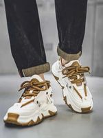 HIDENCE Sneakers For Men (White , 8)