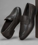 REDTAPE Formal Loafers for Men | Real Leather Shoes With Low-cut Pattern Loafers For Men (Brown , 10)